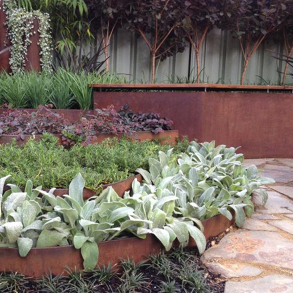 Border Concepts BORCON Line Weathering Steel Landscape Edging 1/8 in. x